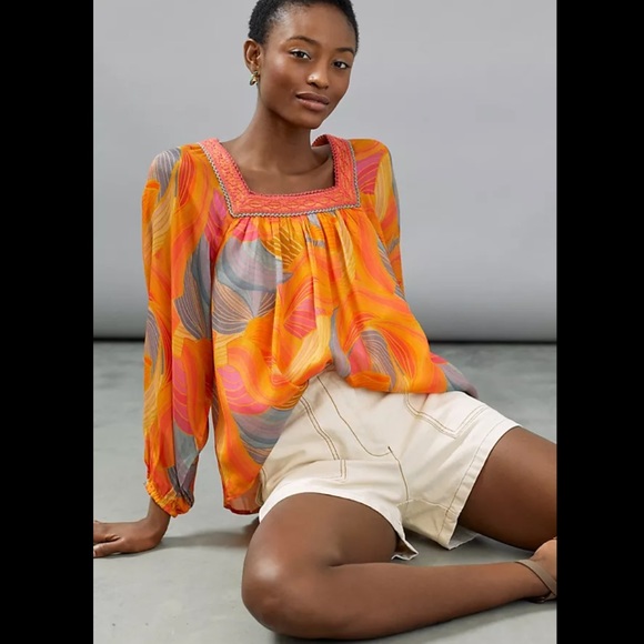 Anthropologie NWT Bl-nk Tessa Blouse Size 2X. - Picture 4 of 13